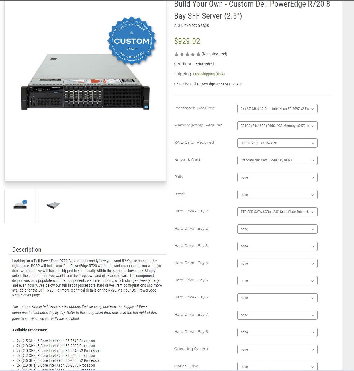 Dell PowerEdge720